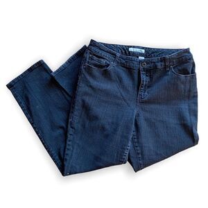 Chicos Platinum Womens Denim Jeans Jorts SZ 2 Short